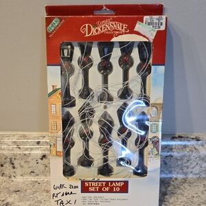 Lemax Dickensvale Collectibles Street Lamps - Set of 10